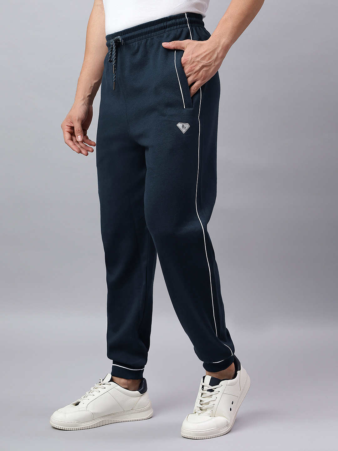 HOSIERY BOTTOM RIB TRACKPANT CORD PIPING