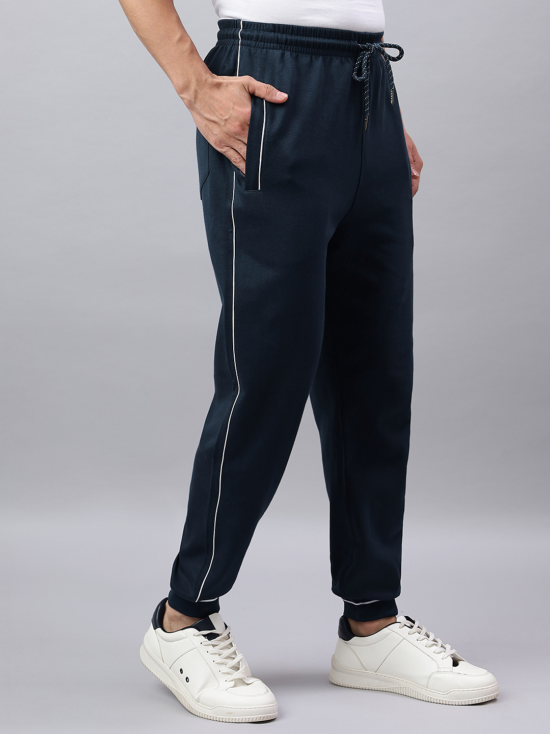 HOSIERY BOTTOM RIB TRACKPANT CORD PIPING