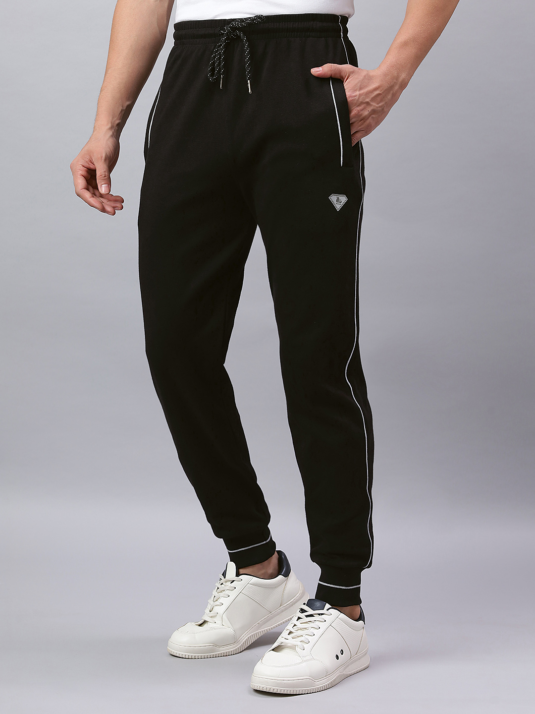 HOSIERY BOTTOM RIB TRACKPANT CORD PIPING