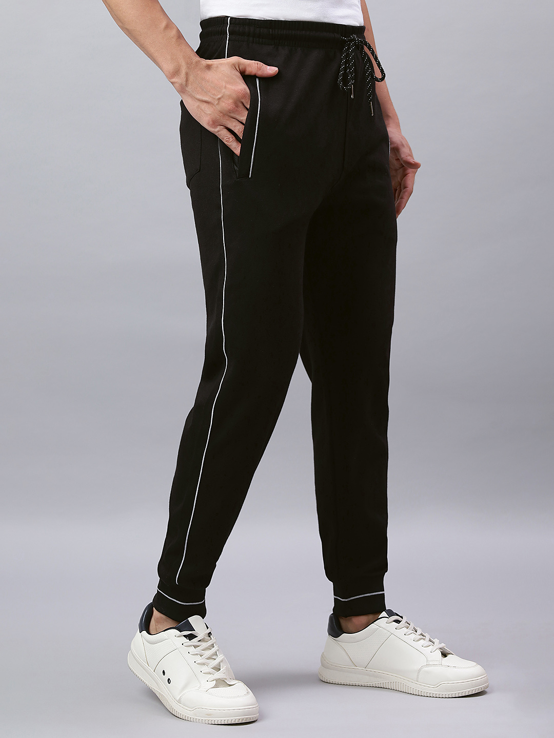 HOSIERY BOTTOM RIB TRACKPANT CORD PIPING
