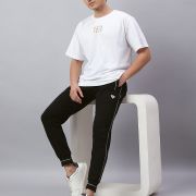 HOSIERY BOTTOM RIB TRACKPANT CORD PIPING
