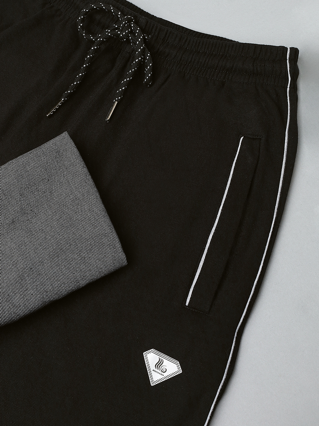 HOSIERY BOTTOM RIB TRACKPANT CORD PIPING