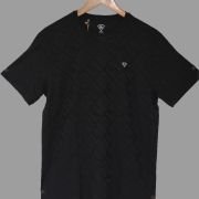 JACQUARD STRETCHABLE POLYESTER T-SHIRT