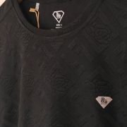 JACQUARD STRETCHABLE POLYESTER T-SHIRT