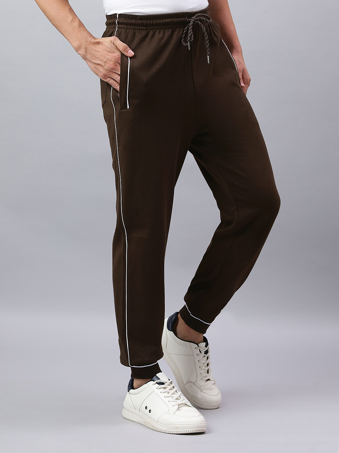 HOSIERY BOTTOM RIB TRACKPANT CORD PIPING
