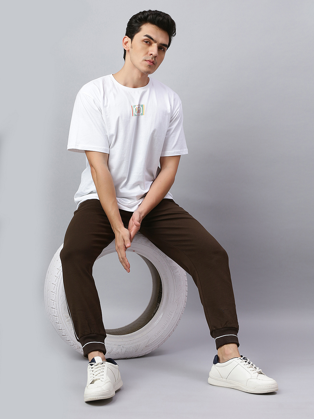 HOSIERY BOTTOM RIB TRACKPANT CORD PIPING