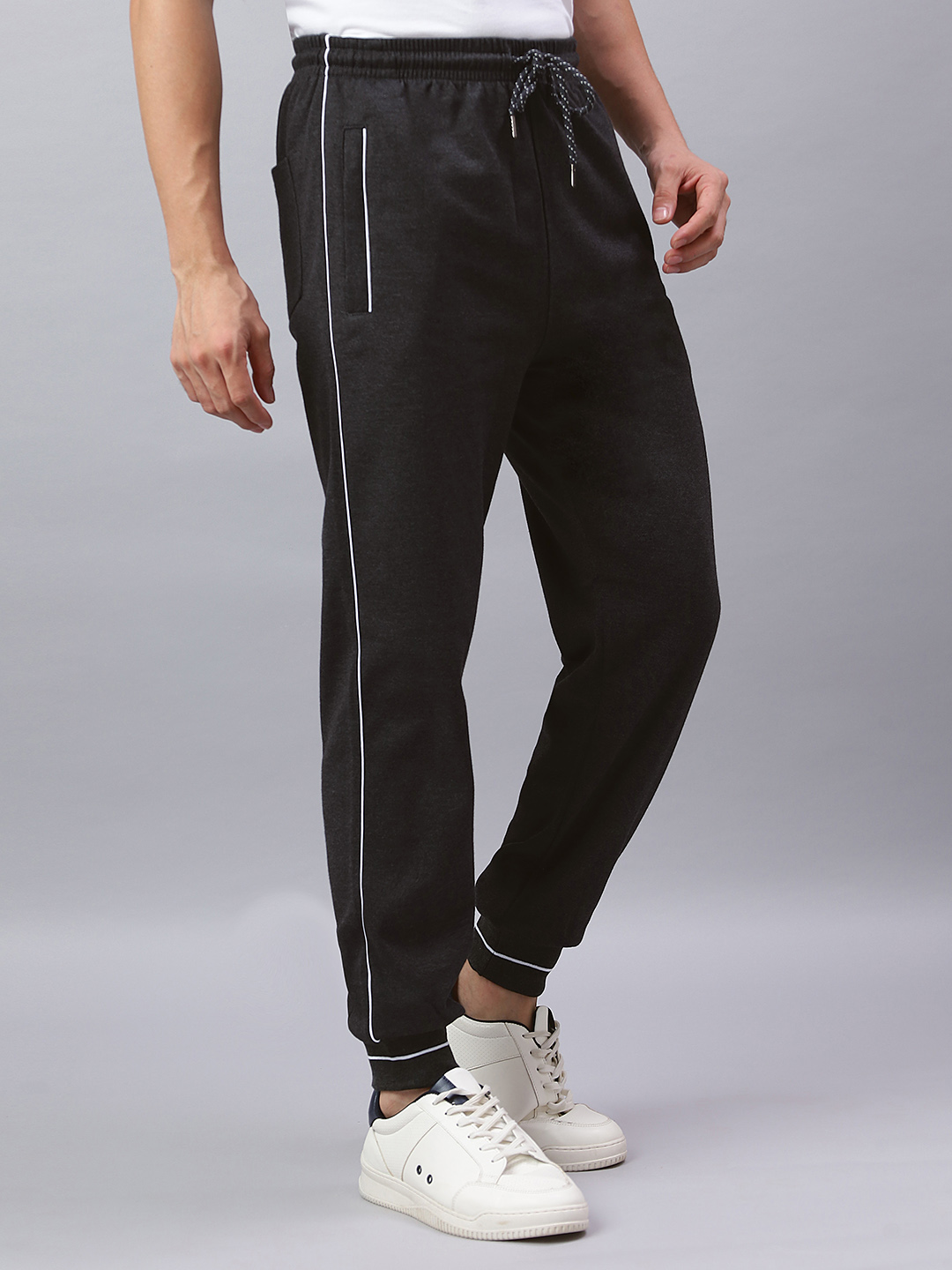 HOSIERY BOTTOM RIB TRACKPANT CORD PIPING