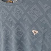 JACQUARD STRETCHABLE POLYESTER T-SHIRT