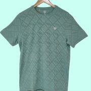 JACQUARD STRETCHABLE POLYESTER T-SHIRT