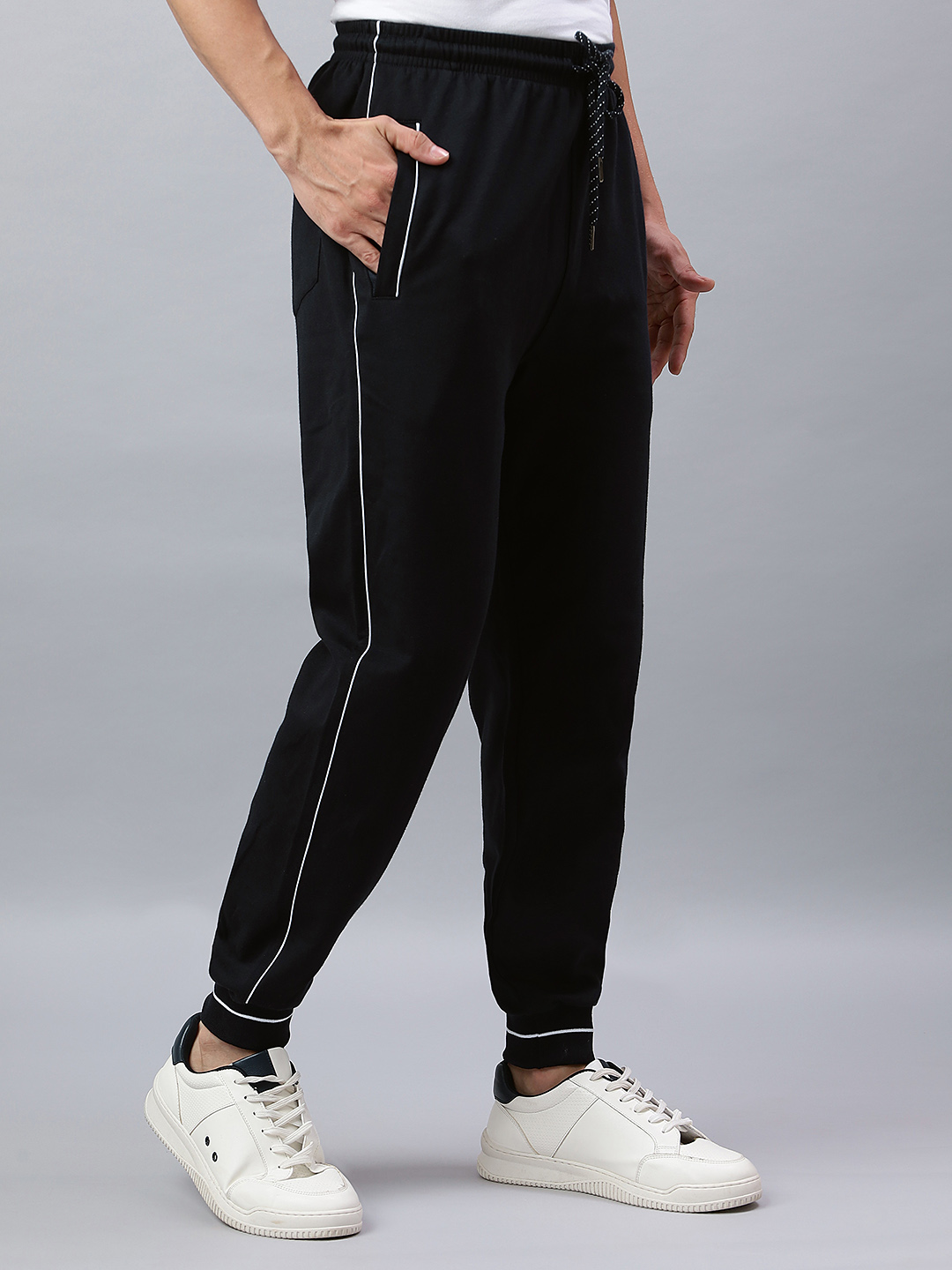 HOSIERY BOTTOM RIB TRACKPANT CORD PIPING