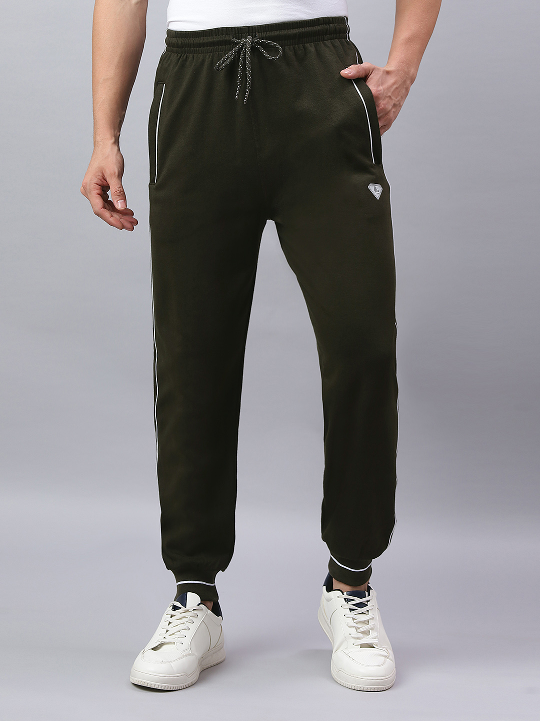 HOSIERY BOTTOM RIB TRACKPANT CORD PIPING