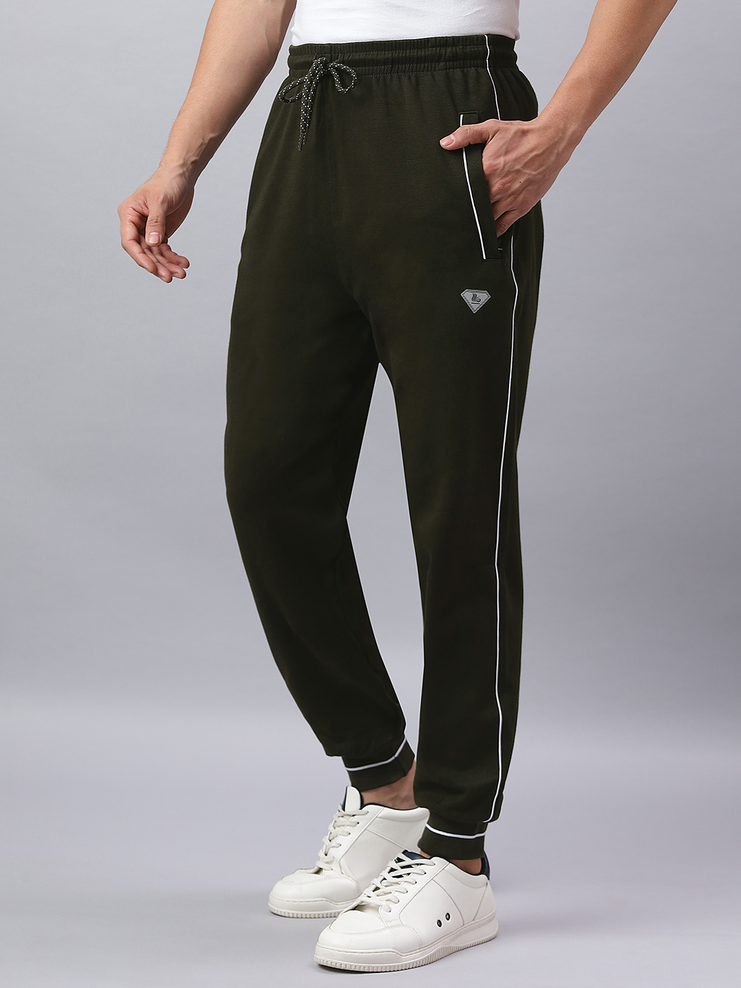 HOSIERY BOTTOM RIB TRACKPANT CORD PIPING
