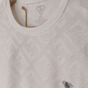 JACQUARD STRETCHABLE POLYESTER T-SHIRT
