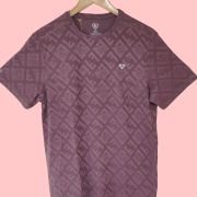 JACQUARD STRETCHABLE POLYESTER T-SHIRT