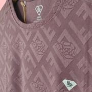 JACQUARD STRETCHABLE POLYESTER T-SHIRT